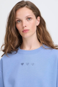 ICHI IHOLINNE SW:Sweatshirt blue yonder melange