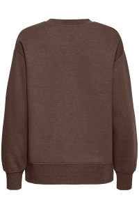 ICHI IHOLINNE SW:Sweatshirt coffee bean melange