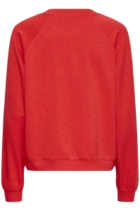 ICHI IHAMIAS LS:Sweatshirt racing red