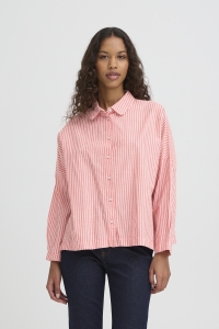 ICHI IHGILEY SH:Shirts/Blouse birch / pink stripe