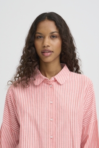 ICHI IHGILEY SH:Shirts/Blouse birch / pink stripe