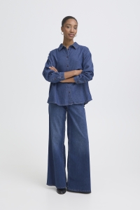 ICHI IHARCHER SH4:Shirts/Blouse medium blue