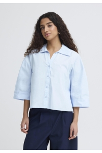 ICHI IHIMANA SH:Shirts/Blouse floaty blue