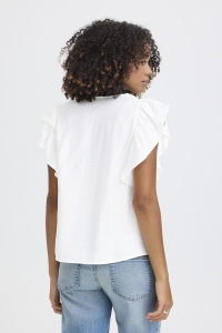 ICHI IHHETTA SS:Shirts/Blouse cloud dancer