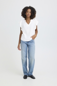 ICHI IHHETTA SS:Shirts/Blouse cloud dancer