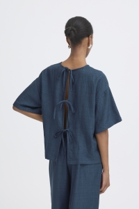 ICHI IHKATICO SH:Shirts/Blouse true navy melange