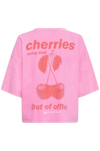 ICHI IHNICA SS3:T-Shirts wild orchid / fiery red