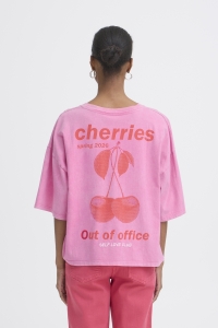 ICHI IHNICA SS3:T-Shirts wild orchid / fiery red