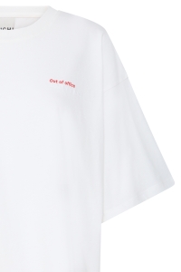 ICHI IHNICA SS3:T-Shirts cloud dancer / fiery red