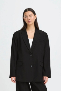 ICHI IHFAVA OVERSIZE BL:Jackets black