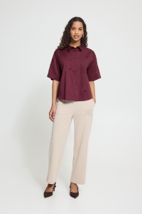 ICHI IHLELAYA SH:Shirts/Blouse vineyard wine