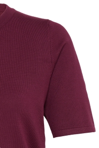 ICHI IHLULS O-NECK SS:Knit rhododendron