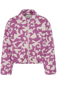 ICHI IHKATE QUILTED JA6:Jackets pink/birch graphic tile