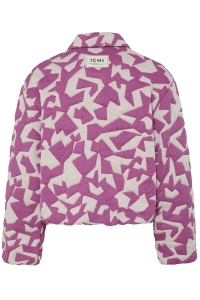 ICHI IHKATE QUILTED JA6:Jackets pink/birch graphic tile