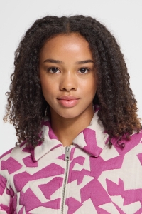 ICHI IHKATE QUILTED JA6:Jackets pink/birch graphic tile