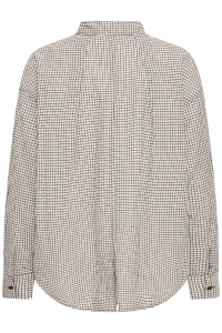 ICHI IHFEJA SH:Shirts/Blouse chicory coffee check