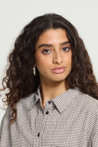 ICHI IHFEJA SH:Shirts/Blouse chicory coffee check