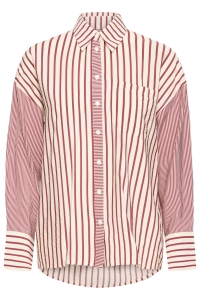 ICHI IHLOURI SH:Shirts/Blouse rhododendron/white stripe