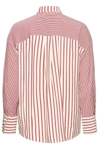 ICHI IHLOURI SH:Shirts/Blouse rhododendron/white stripe