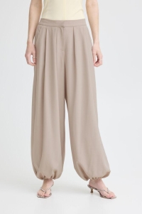 ICHI IHFAVA HAREM PA:Pants dove melange