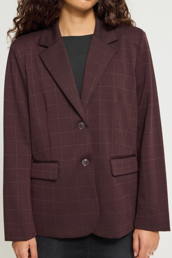 ICHI dames blazer fudge IHKATE SPARKELLY OVERSIZE BL:Jackets