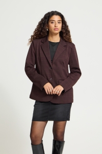ICHI IHKATE SPARKELLY OVERSIZE BL:Jackets fudge