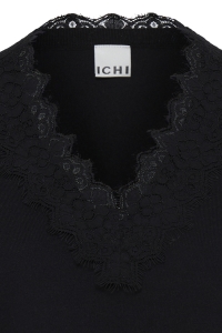 ICHI IHLULS LACE LS:Knit black