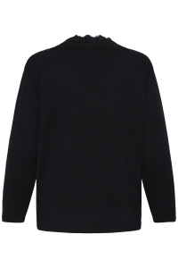 ICHI IHLULS LACE LS:Knit black