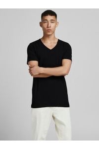 Jack and Jones BASIC V-NECK TEE S/S NOOS black