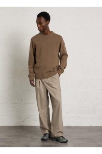 Casual Friday Karl crew neck bounty knit:Knit chocolate chip melange