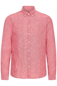 CFANTON BD LS LINEN SHIRT:Shirts/Blo jester red melange
