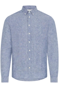Accessoire CFANTON BD LS LINEN SHIRT:Shirts/Blo chambray blue
