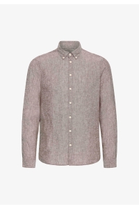 CFANTON BD LS LINEN SHIRT:Shirts/Blo demitasse melange