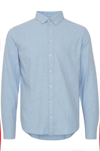 Casual Friday CFANTON LS BD fil a fil shirt:Shirts chambray blue
