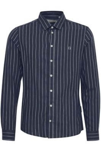 Casual Friday CFANTON LS BD 0159 striped shirt:Shi dark navy melange
