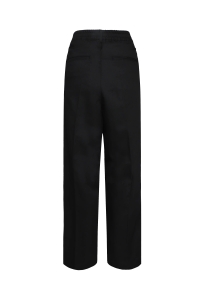 Casual Friday CFGRANT 0153 WIDE GARBADINE PA:Pants black beauty