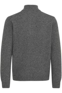 Casual Friday CFKARL halfzip lambswool knit:Knit pewter mix