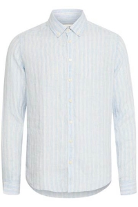Casual Friday CFDALLAS LS BD striped linen:Shirts/ chambray blue