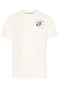 Casual Friday CFRYDER tee with chestprint:T-Shirts cloud dancer