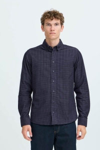 Casual Friday CFPONTUS LS BD checked corduroy shi: dark navy