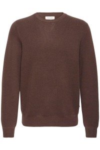 Casual Friday CFTHEO 0231 MILANO CREW KNIT:Knit bruin
