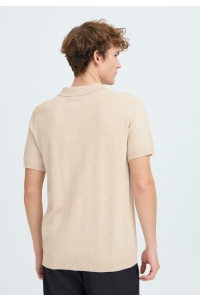 CFBELLS SS POLO KNIT:Knit summer sand melange