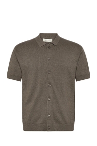 CFBELLS SS CARDIGAN KNIT:Knit major brown melange