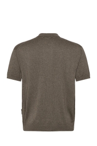 CFBELLS SS CARDIGAN KNIT:Knit major brown melange