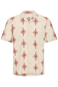 CFLEOPOLD SS EMBROIDERED SHIRT:Shirt plaza taupe melange