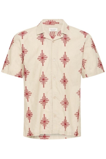 Casual Friday CFLEOPOLD SS EMBROIDERED SHIRT:Shirt