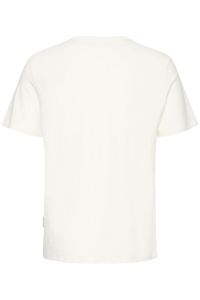 CFELIAN 0287 TEE W/ CHECT EMB.:T-Shi snow white