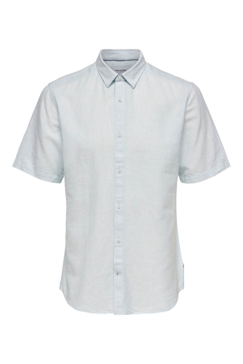 Only and Sons ONSCAIDEN LIFE SS SOLID LINEN SHIRT