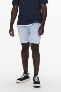 ONLY&SONS ONSPLY LIFE BLUE JOG SHORTS PK8587 : blue denim