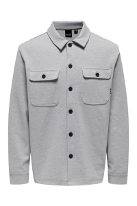 ONLY&SONS ONSNEWKODYL OVERSHIRT SWEAT NOOS light grey melange/melange